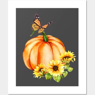 Monarch Pumpkin Posters and Art